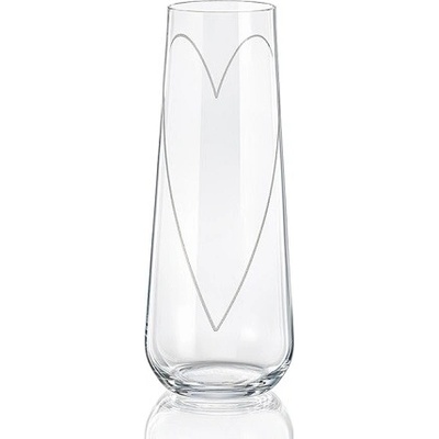 Crystalex GLASS HEART poháre na prosecco 2 x 250 ml