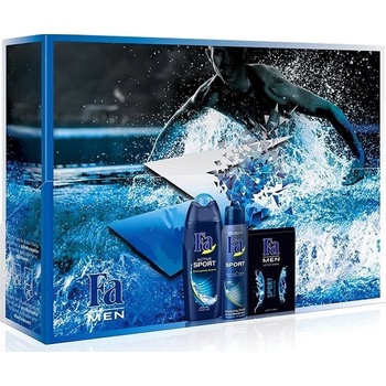 FaMan Sport Premium sprchový gel 250 ml + deospray 150 ml + voda po holení 100 ml dárková sada