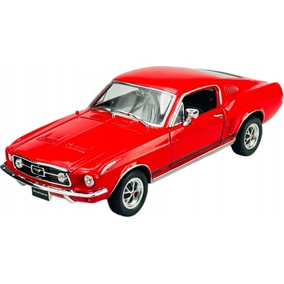 Welly Ford Mustang 1967 GT Červený 1:24