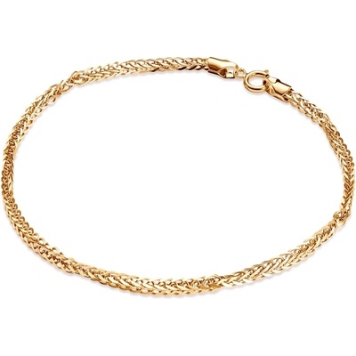 SAVICKI Гривна Savicki 2, 0 мм: двуцветно злато 585 лисича опашка