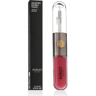 KIKO Unlimited Double Touch Liquid Lip Colour 2 x 3 ml нюанс 111 Satin Pink Camelia