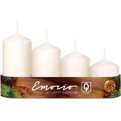 Emocio adventní stupně průměr 5 cm champagne 4 ks