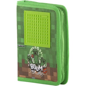 PIXIE CREW Ученически несесер Pixie Crew - Minecraft, с 1 цип (PXA-04-35)