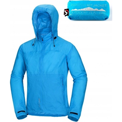 Northfinder pánska multišportová bunda zbaliteľná 2L NORTHKIT blue