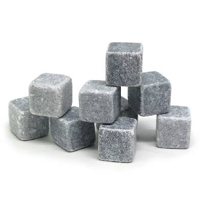 Сет охладители за напитки от естествен камък "STONE ROCKS" - 9 бр (VB-FIE-016)