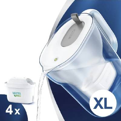 BRITA Style XL šedá + 4 ks Maxtra Plus