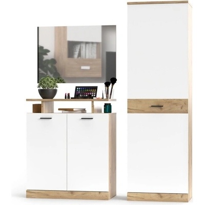 Sconto Predsieňová zostava DORES 4 dub craft/biela