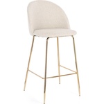 Bizzotto Бар стол CARRY 51x55x105cm слонова кост/злато (0734371)