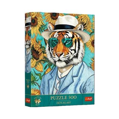 TREFL Premium Plus Pets as Art Pán Tiger a Slnečnica 500 dielov