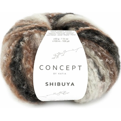 SHIBUYA Katia Farby SHIBUYA: 102 hnedá-šedá