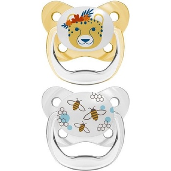 Dr. Brown's Ортодонтска залъгалка Dr. Brown's - PreVent, 6-18 m, 2 броя, жълта (72239300671)