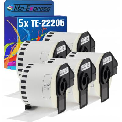 Termální štítek Tito-Express 62 mm x 30,48 m modrý DK-22205