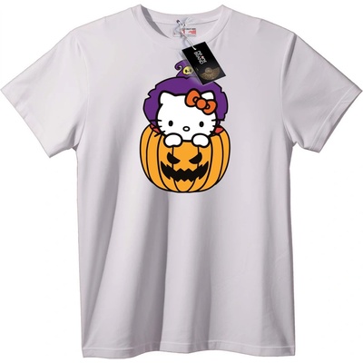 NOONEBRAND Тениска Hello Kitty Хелоуин тиква - 3XL, Black