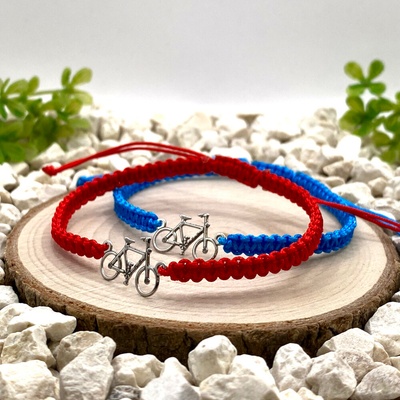 Certom Párové macramé náramky se stříbrným kolem Ag925 0493