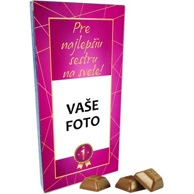 FOTOPOŠTA Najlepšia sestra s fotkou horká čokoláda 100 g