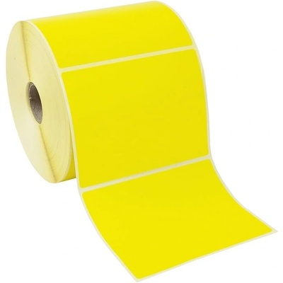CDRmarket Самозалепващи етикети 100x150 mm, 350 бр, жълти хартиени за TTR, ролки (ETRL-TTR-Y-100X150)