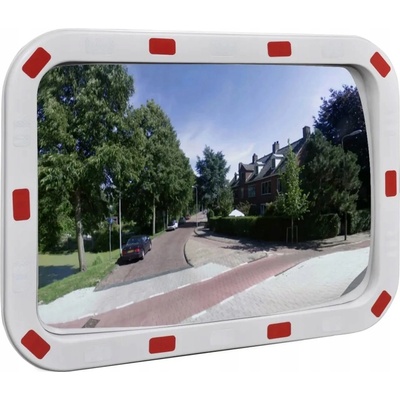 Dopravní Vypouklé Zrcadlo Obdélníkové S Odrazkami - 40 x 60 cm – Zboží Dáma