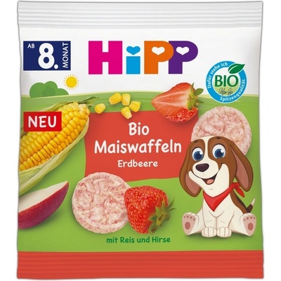 Hipp Био оризови гризини Hipp - С ягода, 8 м+, 23 g (30951)
