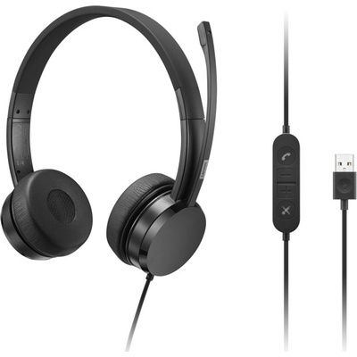 Lenovo USB-A Wired Stereo On-Ear Headset