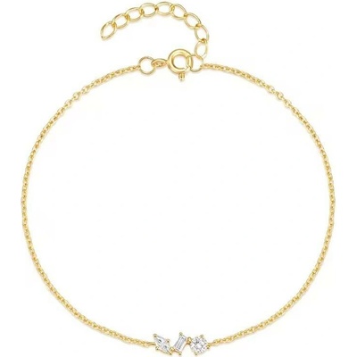 Olivie stříbrný náramek GOLD 9063