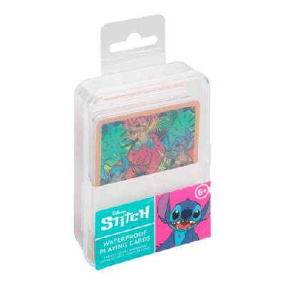 Карти за игра, Disney - Stitch, официални, водоустойчиви, 52 карти + 2 жокера, френска опаковка карти (PP14836LS)