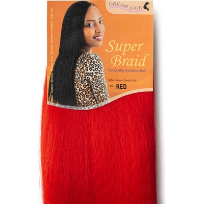 Super Braid 100% Jumbo Braid Kanekalon RED – Hledejceny.cz