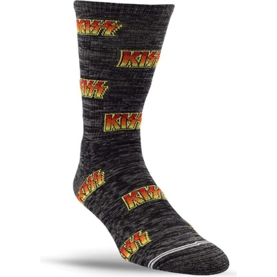 Perri´s Socks ponožky KISS ALL OVER LOGO KSA301-036 CHARCOAL MIX
