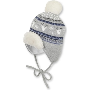 Sterntaler Зимна бебешка шапка с помпон Sterntaler - 41 cm, 4-5 месеца (4701730-542) - baby