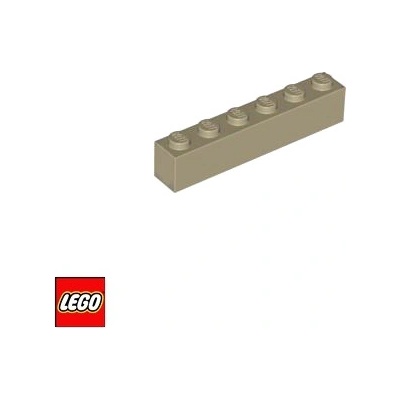 LEGO® 3009 Kostka 1x6 Tmavě-Béžová