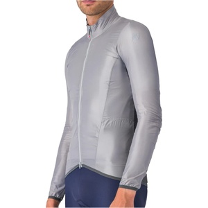 Castelli Мъжко ветрозащитно яке за колоездене Castelli Aria Shell 2 Jacket Cycling jacket - Silver Gray / Dark Gray - размер M (051-1414-0413)