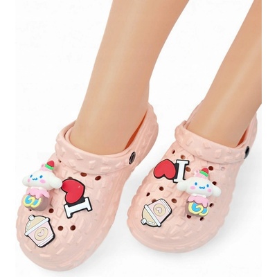 L-A-L-U-N-A dětské pantofle z pěny růžové