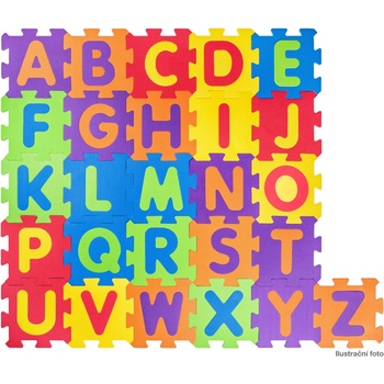 Plastica podlahové puzzle Abeceda 52 ks