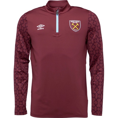 Umbro West Ham Home Pre Match Midlayer Top vínová