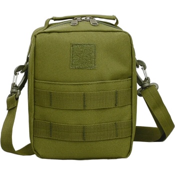 DRAGOWA Tactical Dragowa Тактическа водоустойчива медицинска чанта за рамо 2L, зелена (DRG036.olive)
