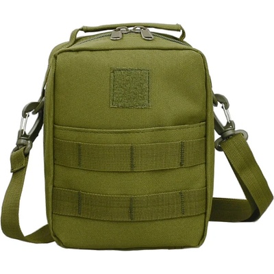 DRAGOWA Tactical Dragowa Тактическа водоустойчива медицинска чанта за рамо 2L, зелена (DRG036.olive)