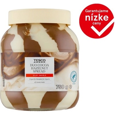 Tesco Kakaovo-lieskovooriešková a mliečna nátierka 750 g