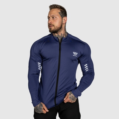 Iron Športový top na zips Aesthetics Unstoppable Modrý Modrá