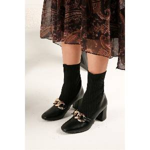 Moda Trend Дамски боти - Черни #320253 (320253_Черно)