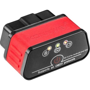 Konnwei KW903 самодиагностика OBD II Bluetooth 5.2 за Android и iOS, приложение CZ (KW903 red)