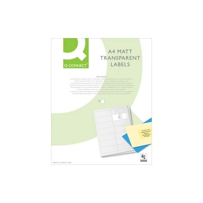 Q-Connect Самозалепващи етикети матови a4 25 листа