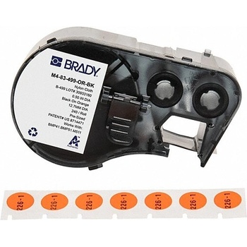 Brady M4-83-499-RD-BK / 170806, 12.70 mm, Nylon, черно копиране / червен фон (170806)