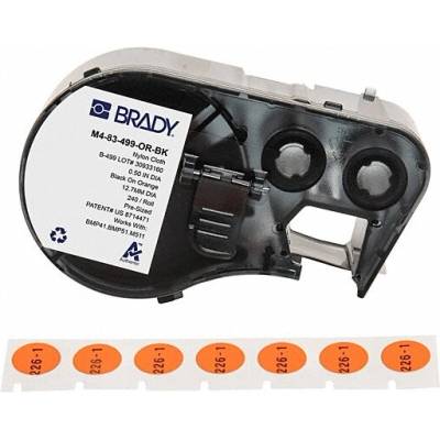 Brady M4-83-499-RD-BK / 170806, 12.70 mm, Nylon, черно копиране / червен фон (170806)