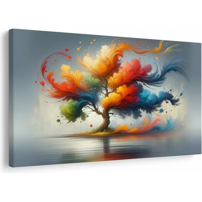 Obraz barevný strom života v pohybu - 120x80