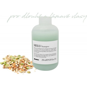 Davines Melu Lentil Seed jemný šampon pro poškozené a křehké vlasy Mellow Anti-Breakage Lustrous Shampoo for Long or Damaged Hair 250 ml