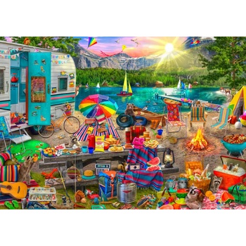 Image 1 of Bluebird Puzzle - Puzzle Stewart: The Family Campsite - 1 000 piese