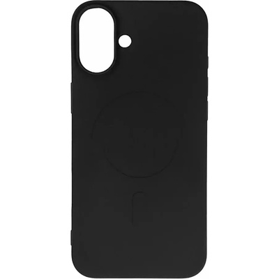 HQWear Съвместим с MagSafe течен силиконов кейс за Samsung Galaxy S25 FE - черен (5907769381294)