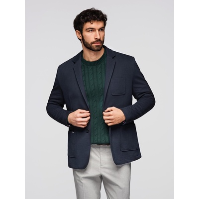 Ombre Clothing Мъжко тъмносиньо сако SLIM от фино структуриран плат Ombre Clothing | Sin | МЪЖЕ | XXL