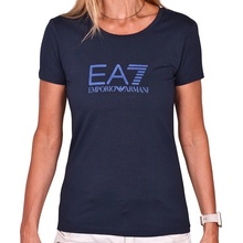 EA7 Woman Jersey T-Shirt navy blue