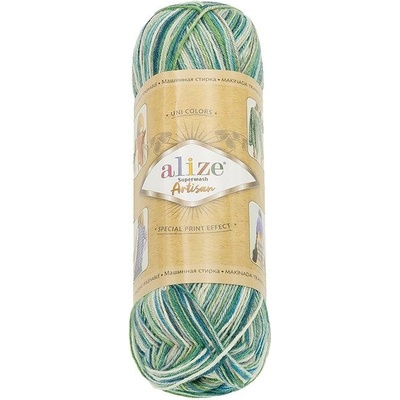 BELLATEX Příze Artisan 100 g - 9001 zelená