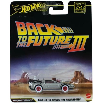 Mattel Hot Wheels Premium Cars Pop Culture Back To The FutureIII Time Machine
